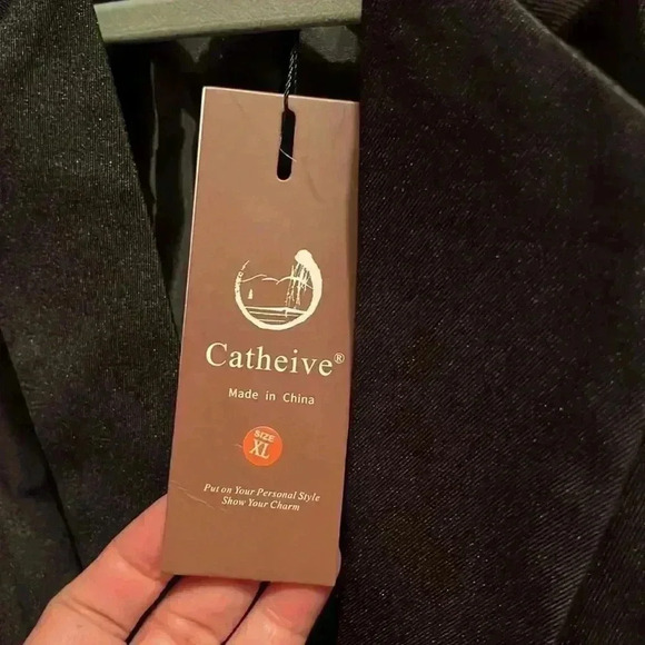 New Slim Fit Mens Size XL/42 Mens Sport Jacket 2 pocket Black - Picture 11 of 11